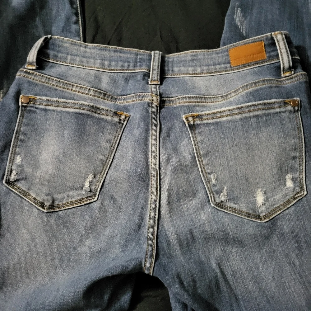 Judy Blue Relaxed Fit Distressed Jeans SZ 9/29 - Picture 3 of 6